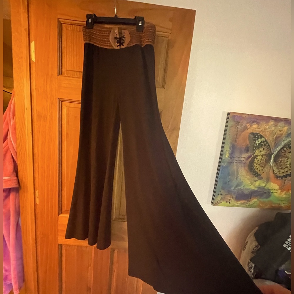 Origami, Black and Tan, boho hippie style ,small